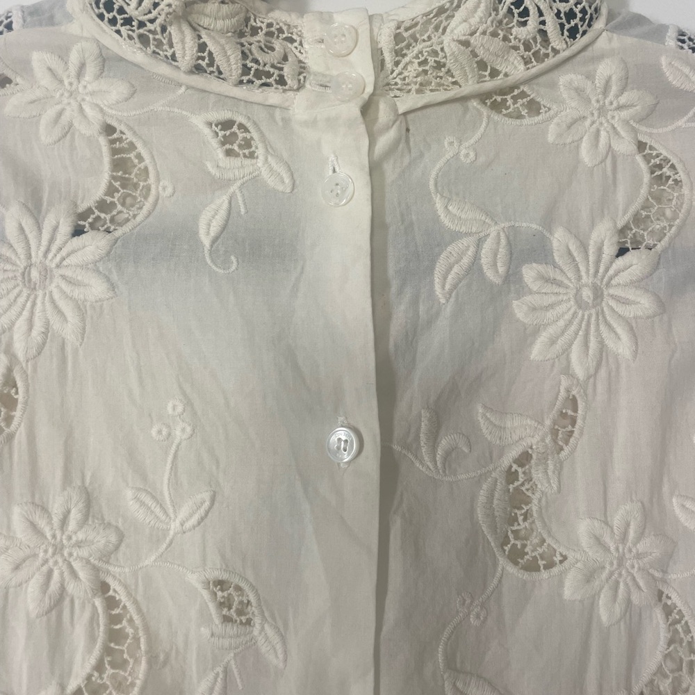 Sea New York White Lace Blouse - Picture 4 of 6